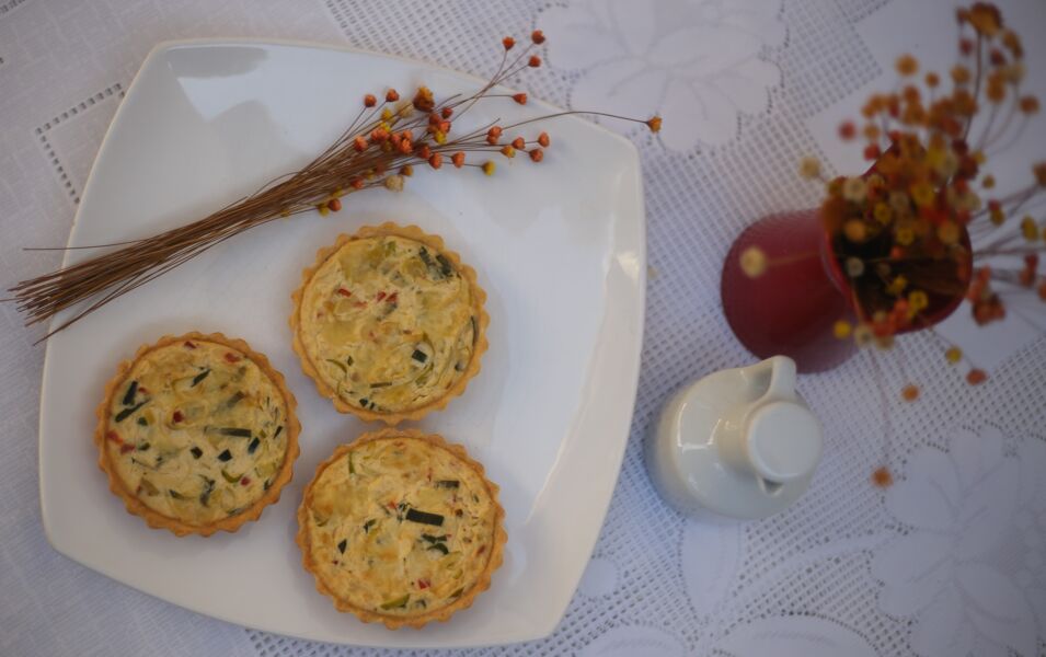 O quiche é uma comida aparentemente sofisticada, mas também pode ser vendida nas ruas