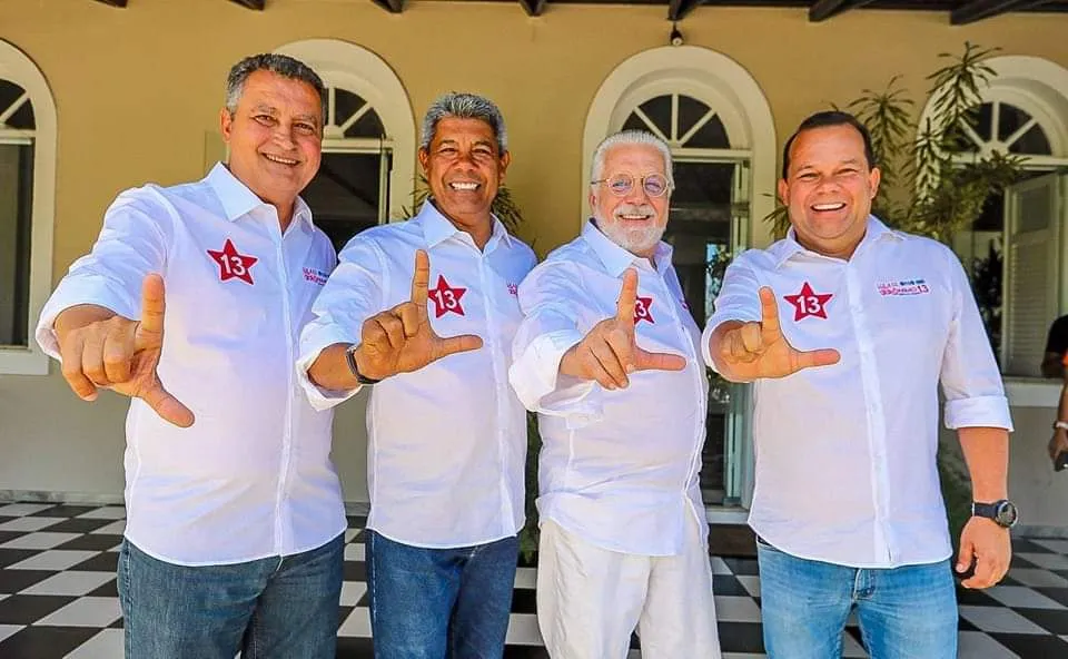 Governador Rui Costa, Jerônimo Rodrigues, Senador Jaques Wagner e Geraldo Júnior