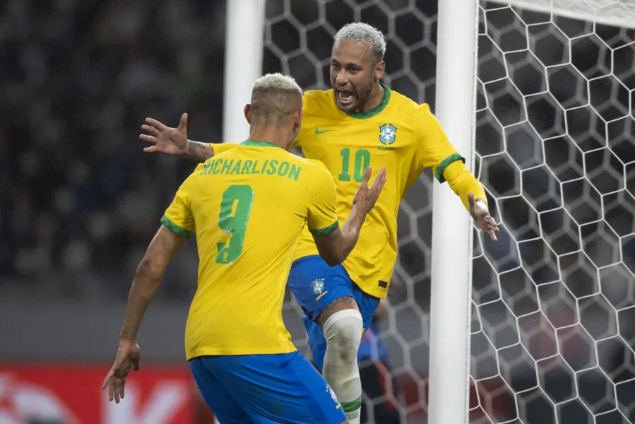 Neymar e Richarlison são fortes promessas de gols na Copa 
do Mundo