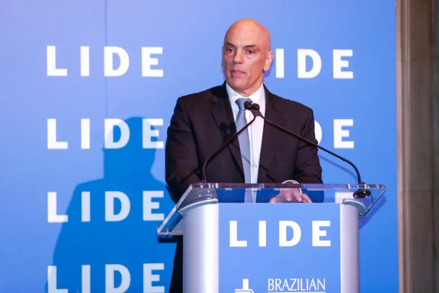 Ministro em seu discurso no Lide Brazil Conference, que acontece em Nova York