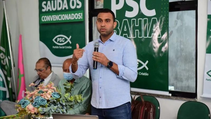 Heber Santana é líder do Partido Social Cristão na Bahia