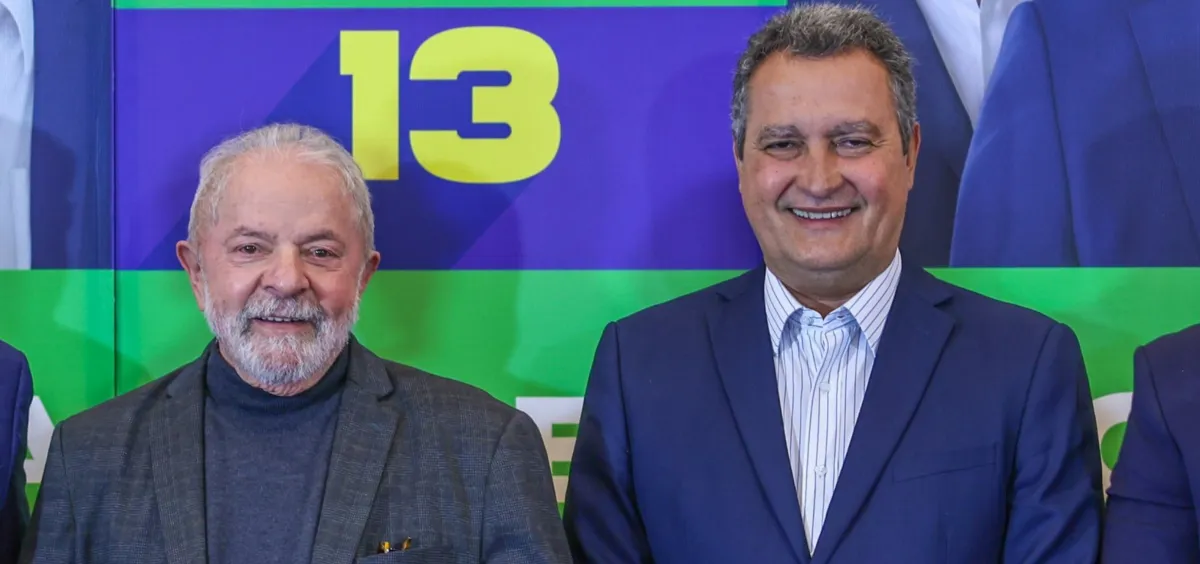 O presidente eleito, Luiz Inácio Lula da Silva (PT), e o governador da Bahia, Rui Costa (PT)