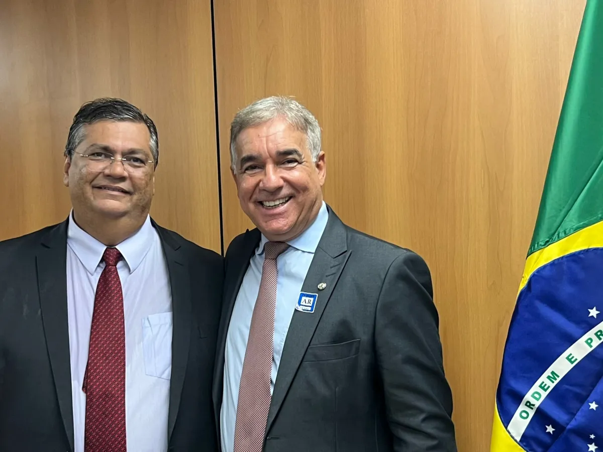 Ministro da Justiça e Segurança Pública, Flávio Dino com o deputado federal, Zé Neto