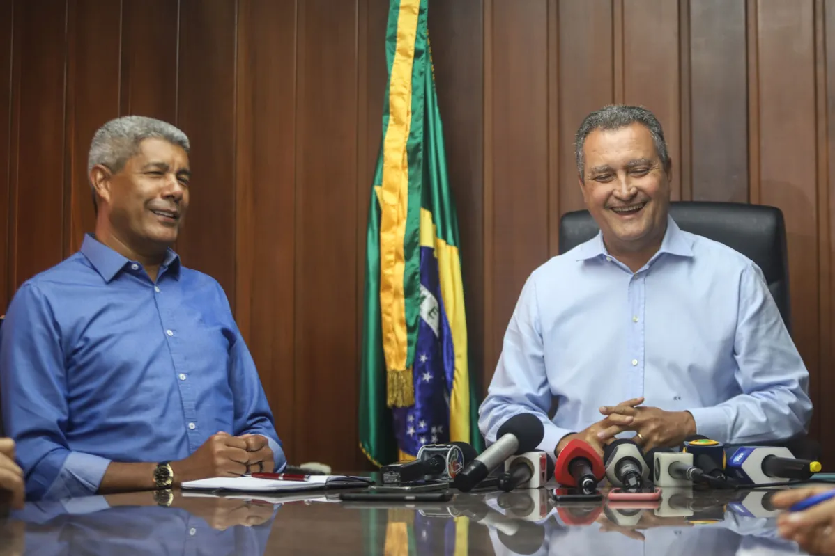 O governadorJerônimo Rodrigues com o ex-governador, Rui Costa