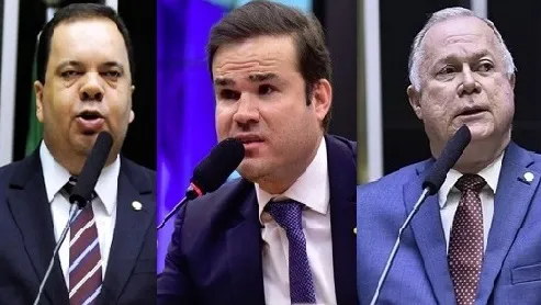 Deputados federais Elmar Nascimento, Paulo Azi e Cacá Leão garantiram verbas milionárias via orçamento secreto