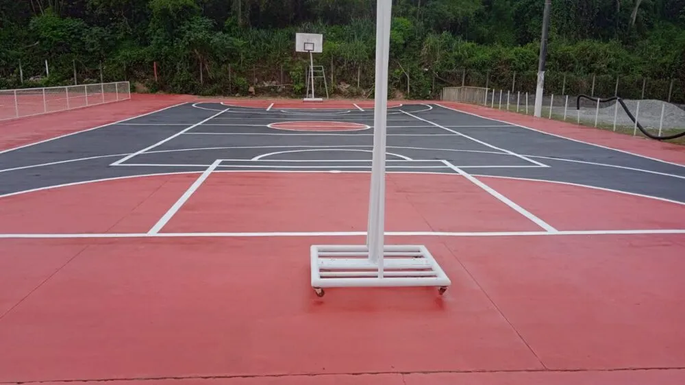Ao todo, são quatro quadras de futsal e uma poliesportiva