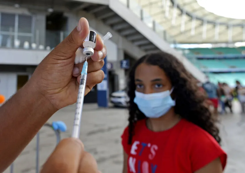 Vacinação infantil na Arena Fonte Nova