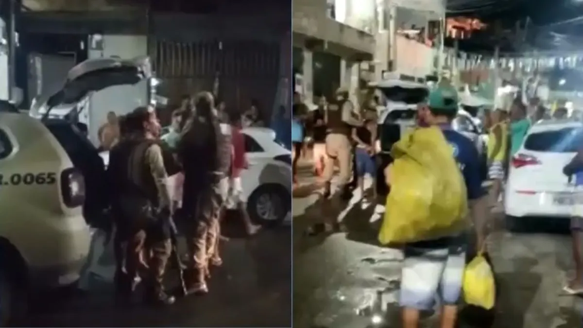 Ação policial em Massaranduba na noite da sexta-feira, 18