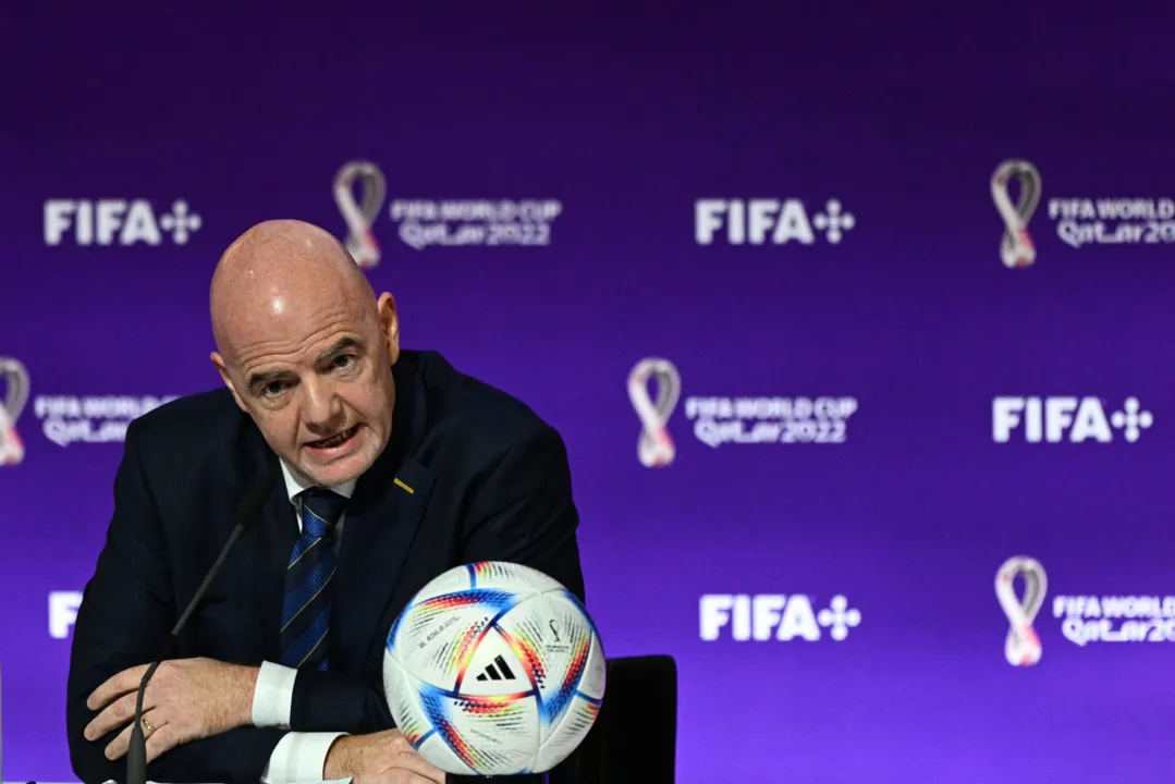 O presidente da Fifa, Gianni Infantino