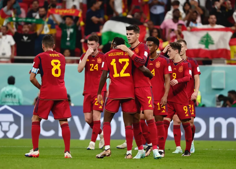 Espanha vence por 7 a 0 e chega a 100 gols em Copas do Mundo