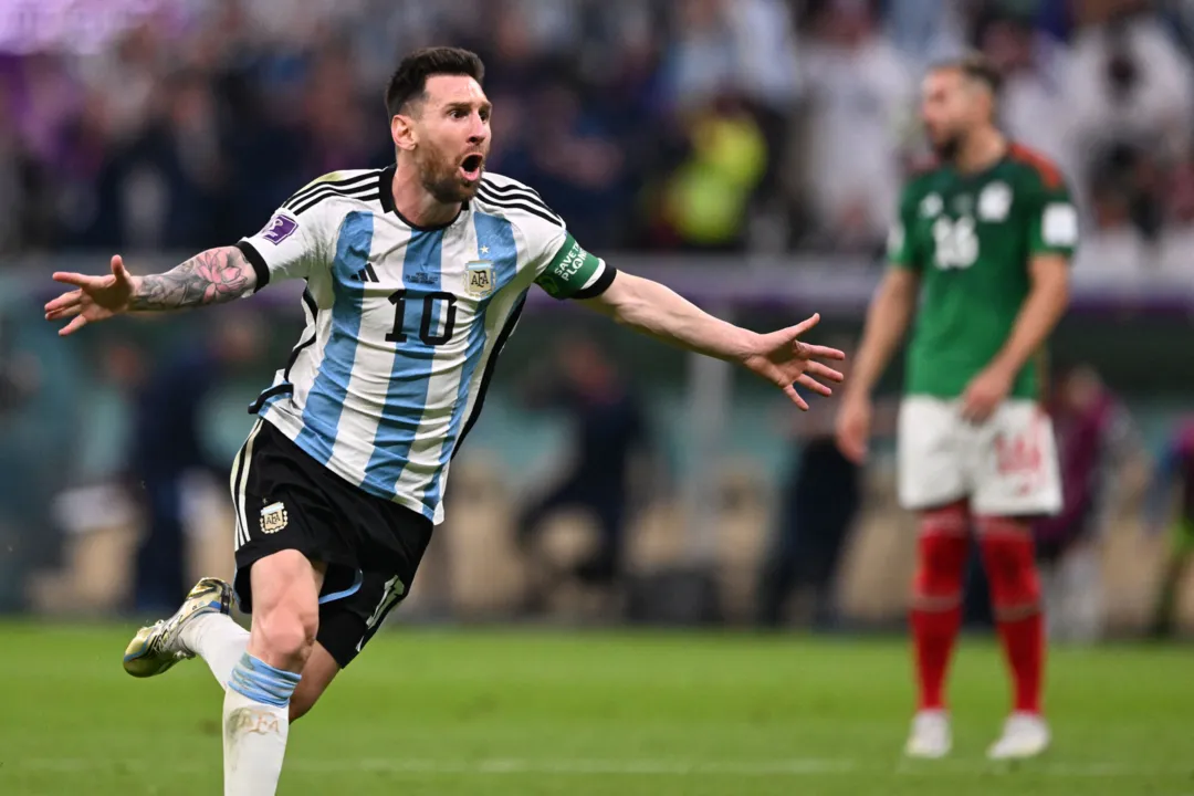 Messi marcou o primeiro gol do jogo
