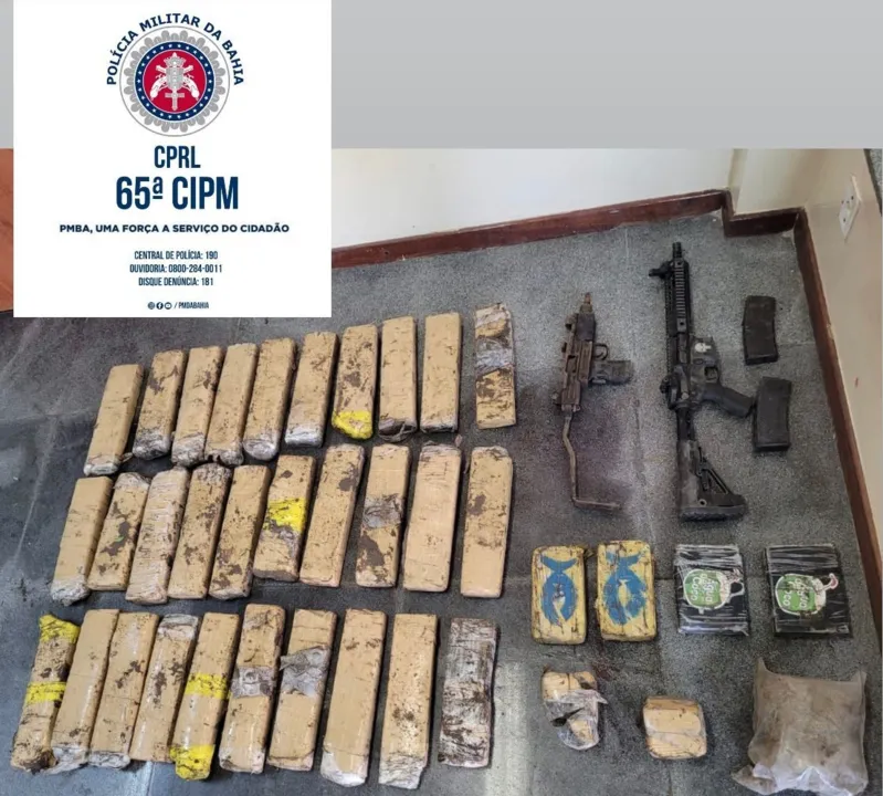 Material foi encontrado pela polícia enterrado