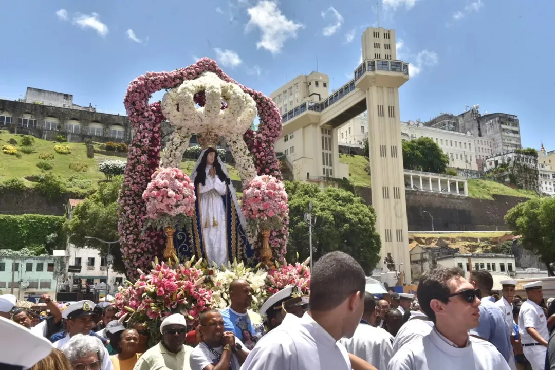 Festa de Nossa Senhora da Conceição da Praia, padroeira da Bahia, vai alterar o trânsito da região do Comércio, na quinta-feira, 8, das 5h às 19h