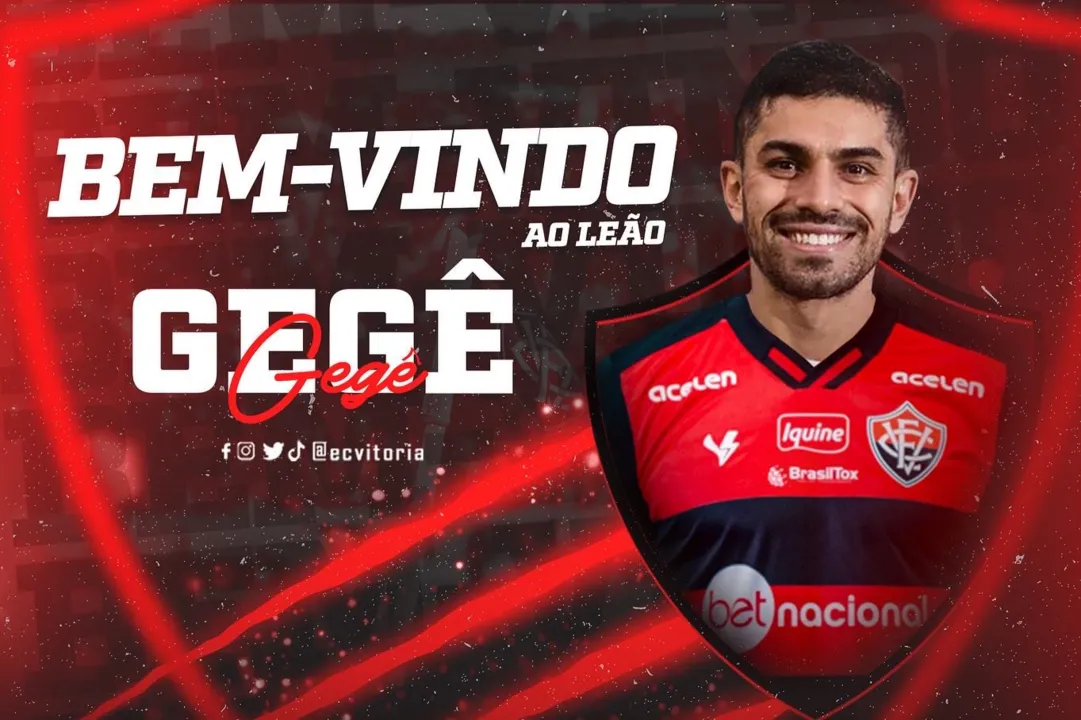 Gegê já está regularizado e pode estrear pelo Vitória