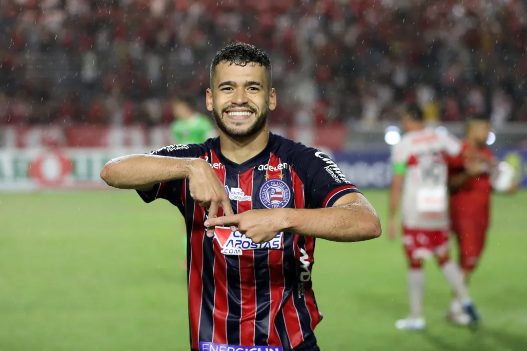 O jogador atuou em 109 partidas com a camisa do Bahia