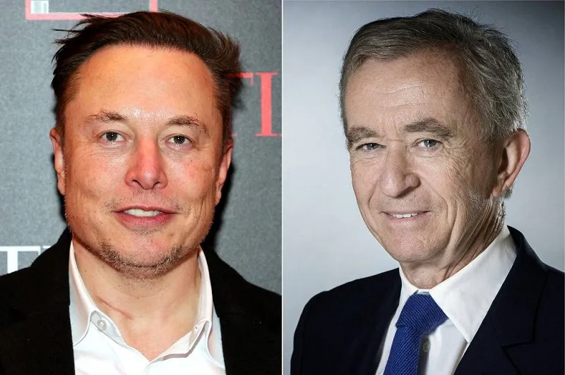 Bernard Arnault assumiu o posto de Musk, chegando a um patrimônio de US$ 184,7 bilhões