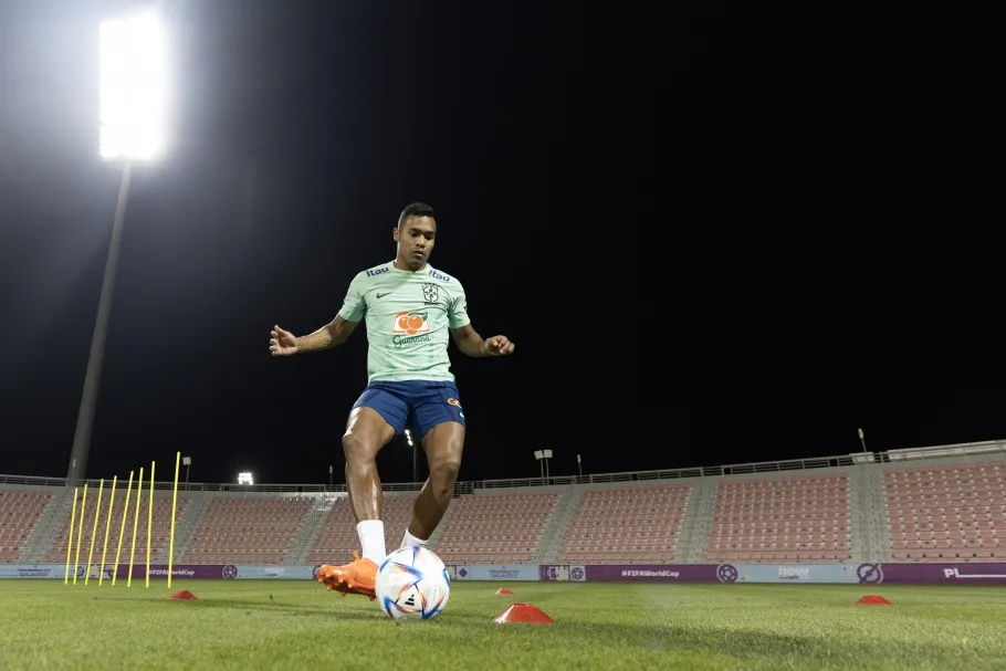 O jogador fará um teste durante o treinamento desta tarde