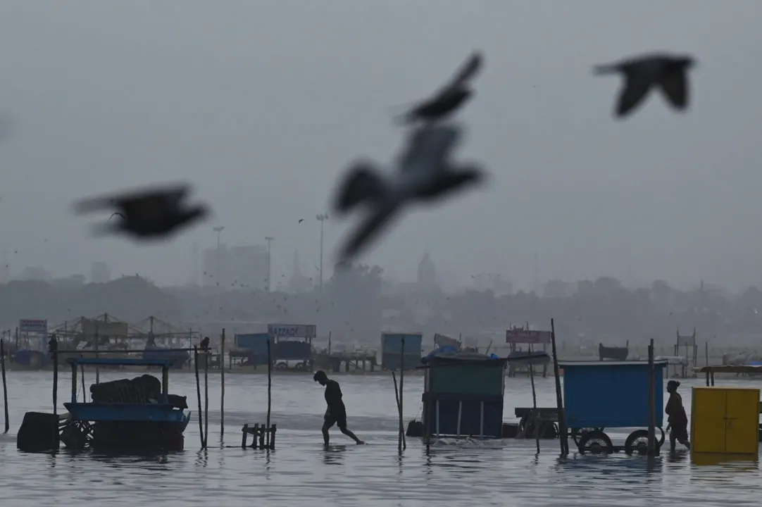 A tempestade derrubou 400 árvores na capital Chennai