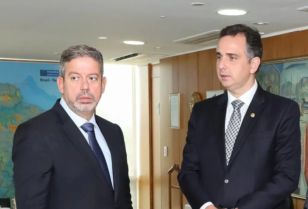 Arthur Lira, presidente da Câmara dos Deputados, e Rodrigo Pacheco, do Senado