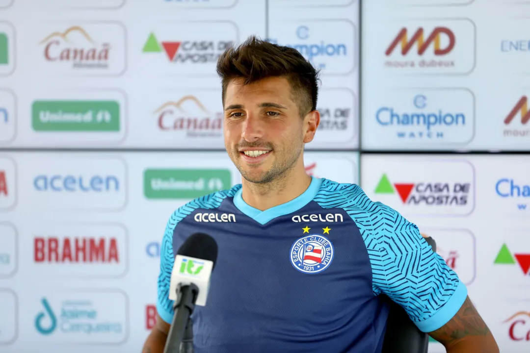 O jogador chegou ao Bahia em 2021 na disputa da Série A do Brasileirão