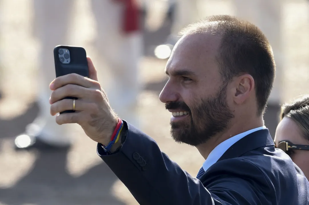 Deputado federal reeleito para o terceiro mandato, Eduardo Bolsonaro
