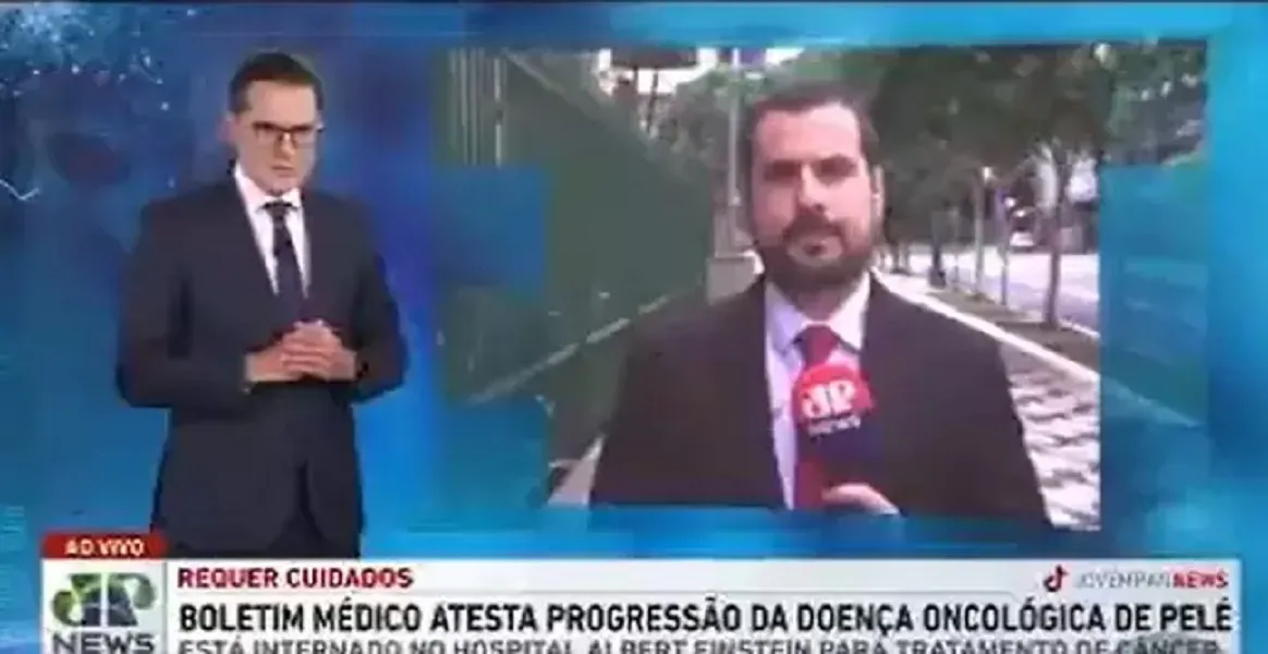 O equívoco não foi corrigido pelo jornalista, que, em seguida, chamou o apresentador Daniel Caniato