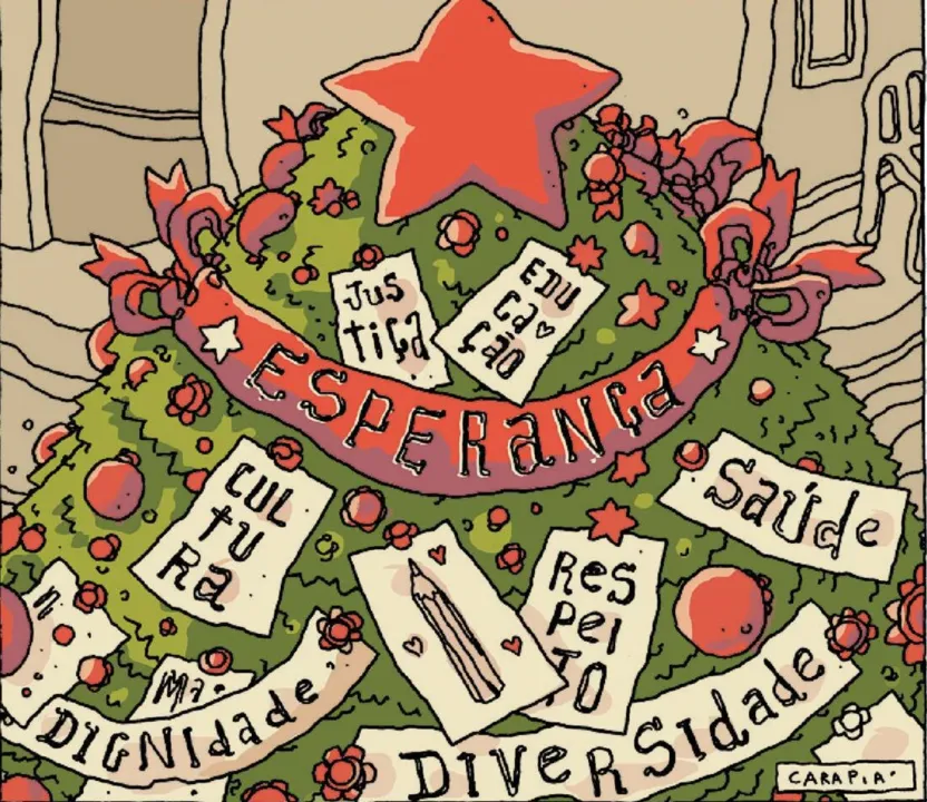 Imagem ilustrativa da imagem Charge do dia 25/12/2022