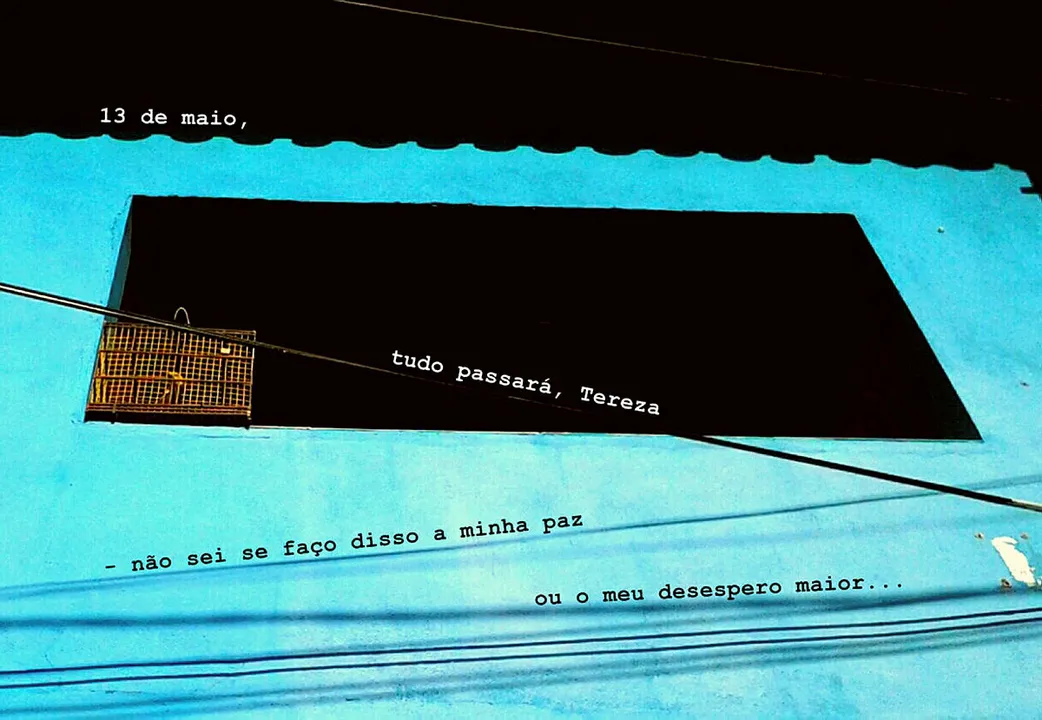 Cartão-postal 13 de maio une texto e fotografia