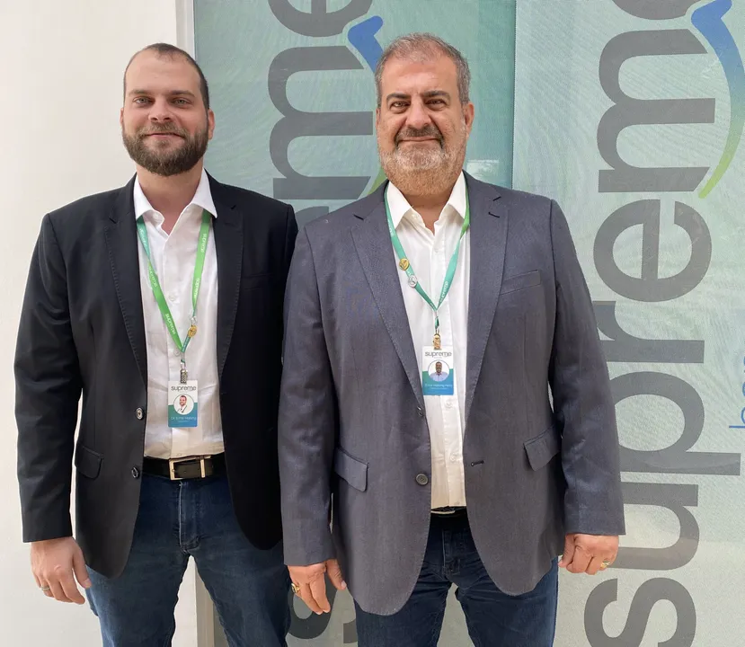 Ernst Holsing Bisneto e Ernst Holsing Neto, 
sócios da Supreme