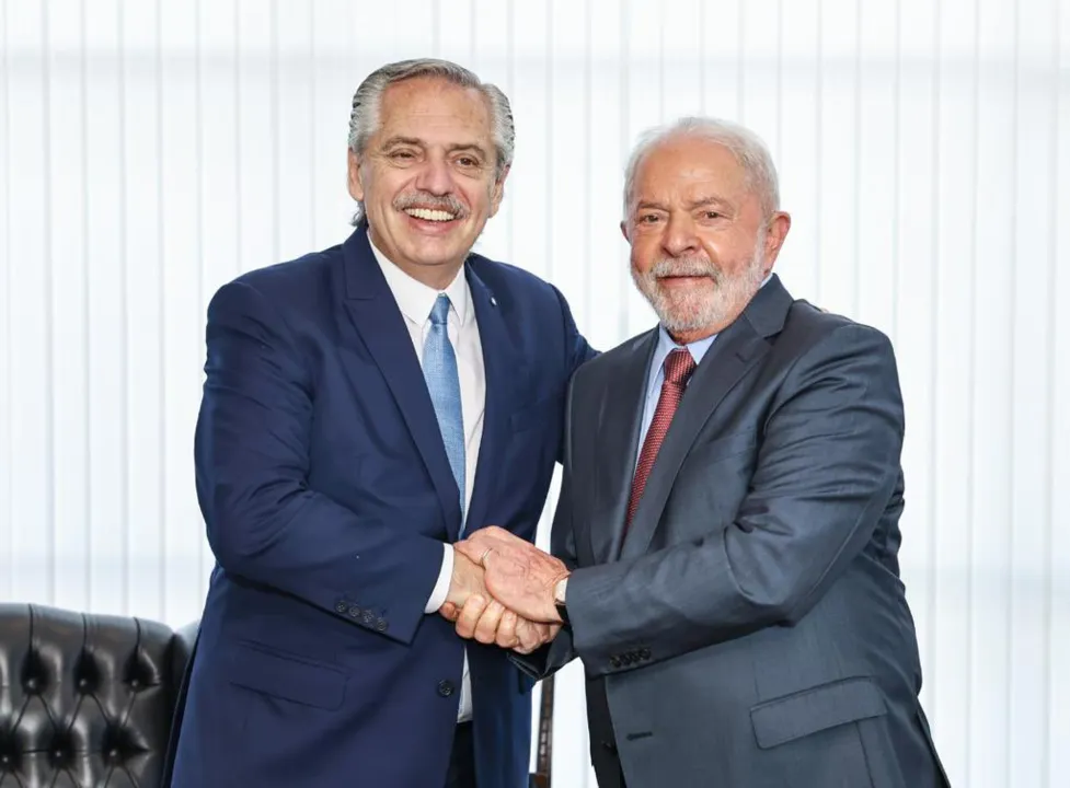 Luiz Inácio Lula da Silva e Alberto Fernández participaram de reunião nesta segunda-feira