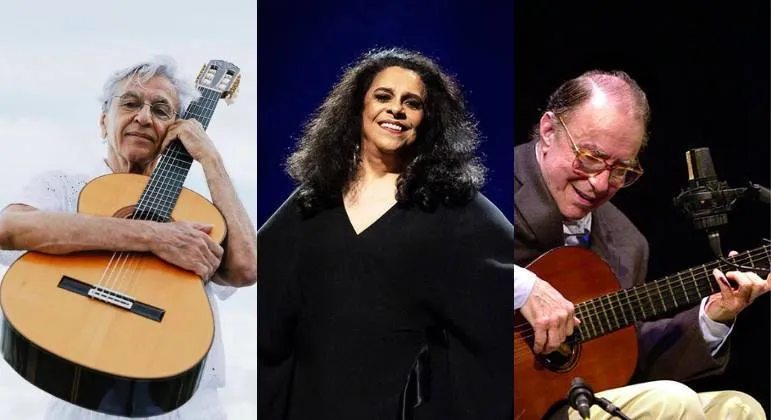 João Gilberto (1931-2019) ficou com o 81º lugar, Gal Cosa (1945-2022) apareceu na 90ª posição e Caetano em 108º