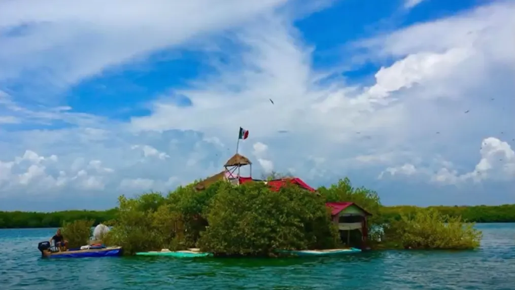 A "Spiral Island", construída no México, uma marina 50 km ao sul de Cancun