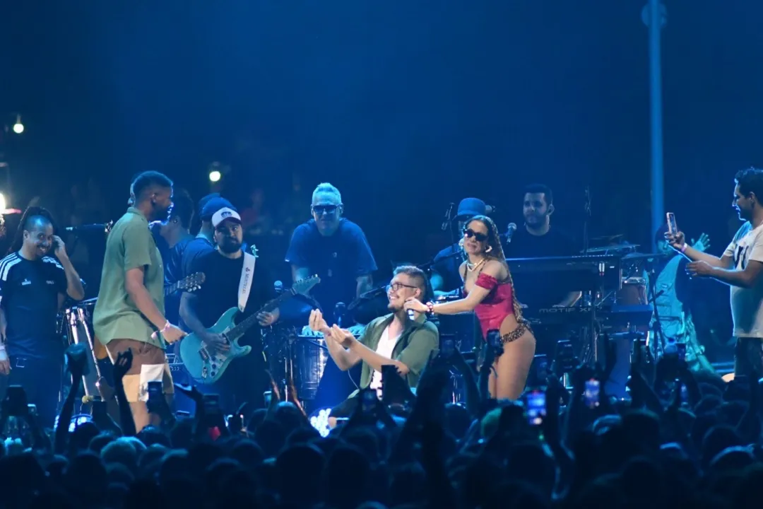 Um fã da cantora subiu ao palco, se declarou para o companheiro que mora com ele e fez o pedido de casamento