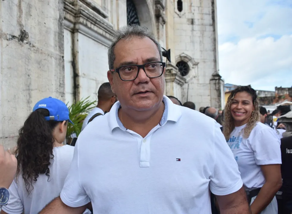 Vereador Calor Muniz esteve na Lavagem do Bonfim na manhã desta quinta-feira