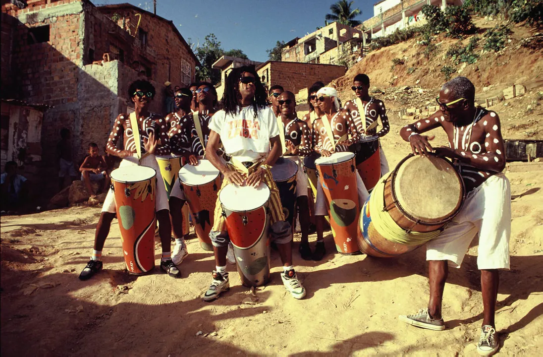 Primeira formação da Timbalada em 1991