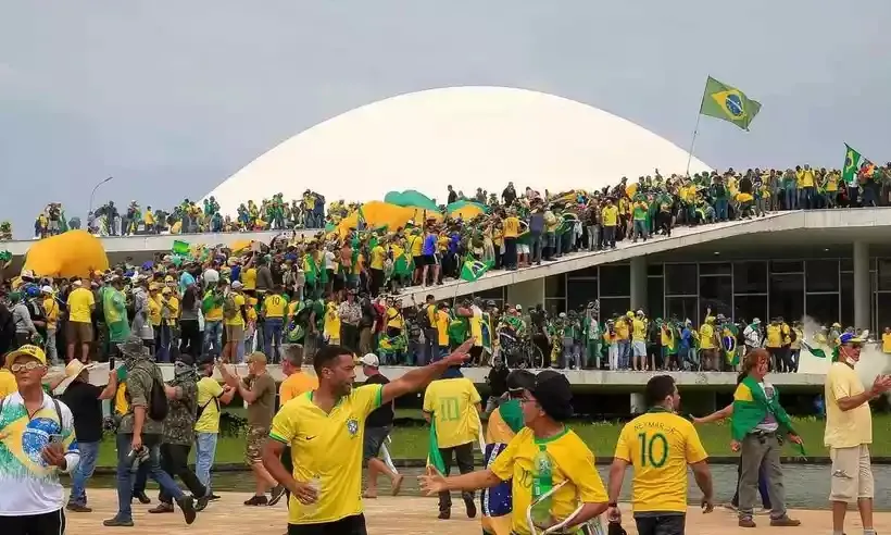 Manifestantes golpistas tomaram prédios públicos em Brasília (DF) no dia 8 de janeiro