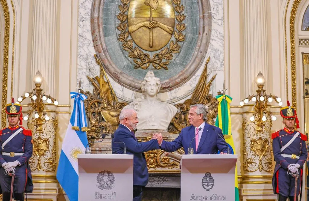 Presidente Lula com o presidente da Argentina, Alberto Fernández