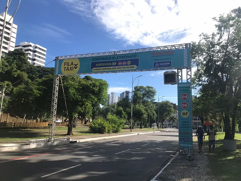 A testagem será feita no pórtico instalado na Avenida Centenário