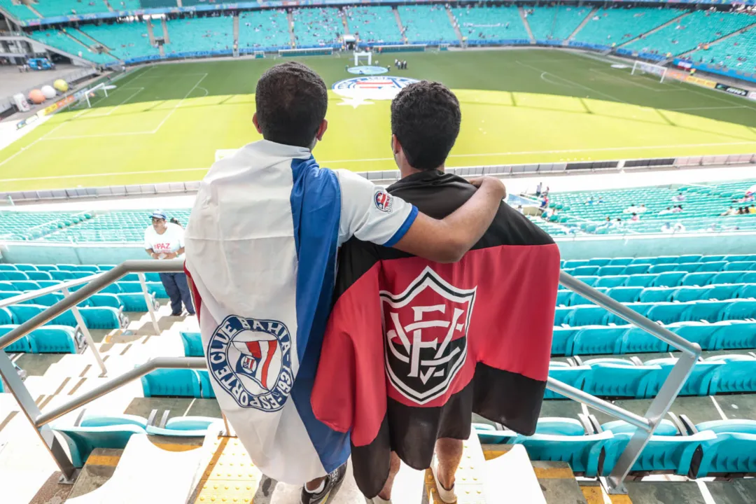 Torcedor baiano está com saudade de poder ir ao estádio com seu rival