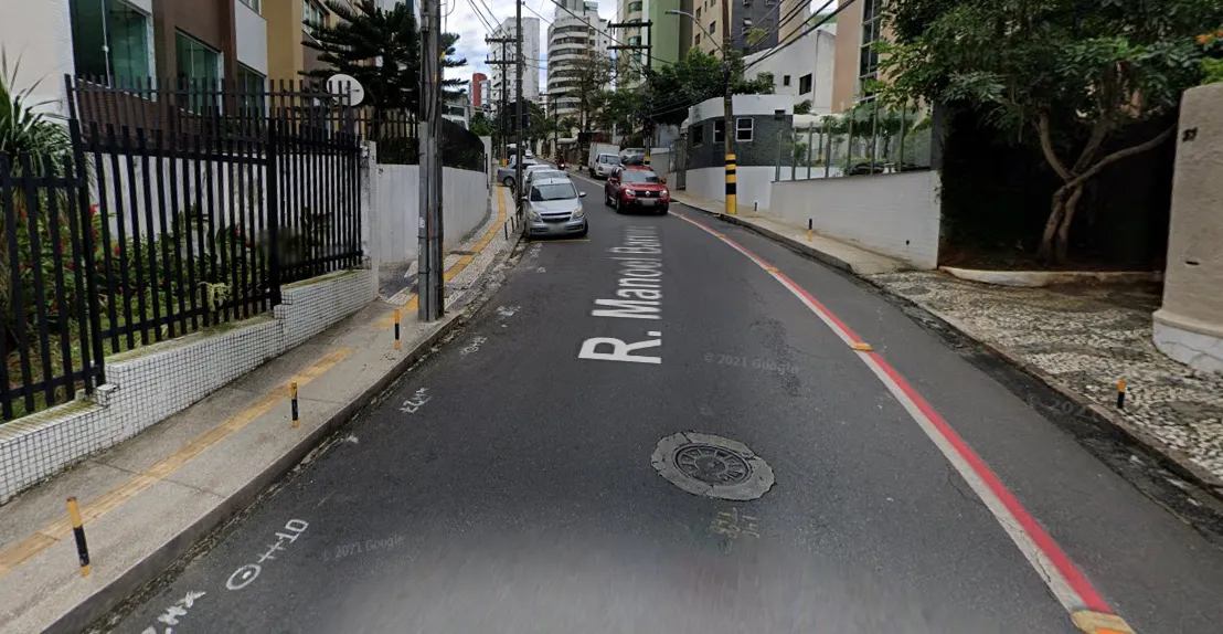 Localização da Rua Manoel Barreto