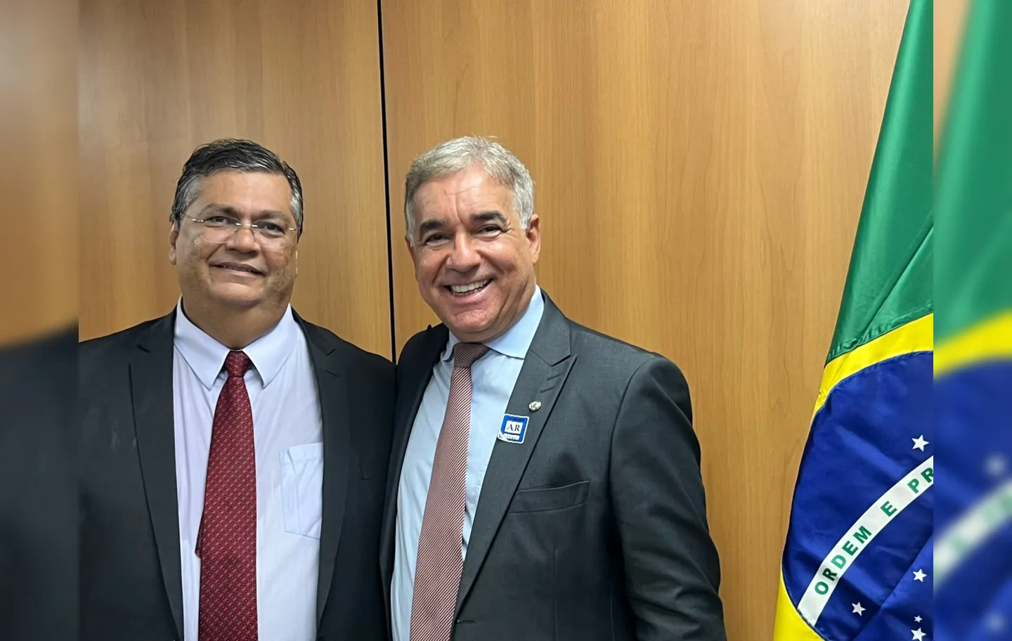 Ministro da Justiça e Segurança Pública, Flávio Dino com o deputado federal, Zé Neto