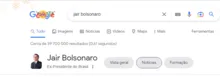 Imagem ilustrativa da imagem Google muda status de Bolsonaro para “ex-presidente”