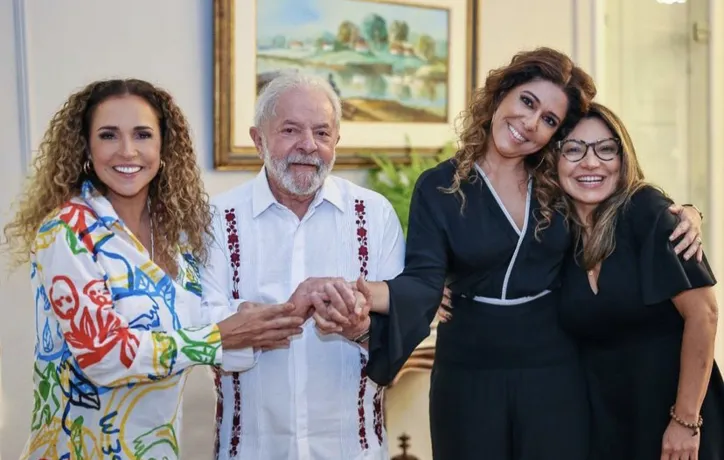 Daniela Mercury, Lula, Malu Verçosa e Janja