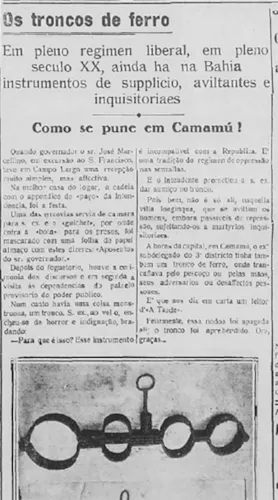 Denúncia foi publicada na edição de 12 de junho de 1914