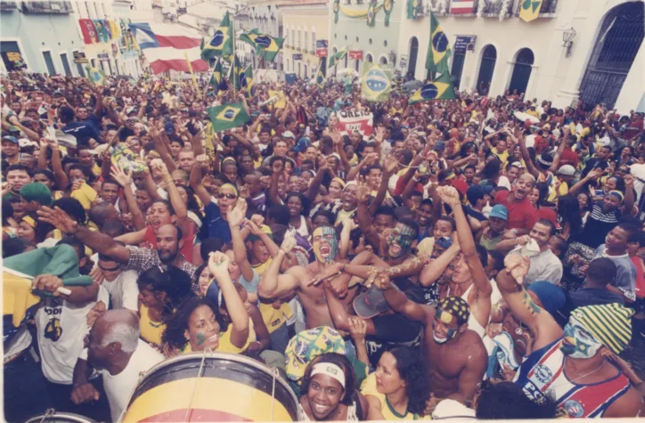 Pelourinho foi um dos pontos de concentração da torcida para a campanha que resultou no penta