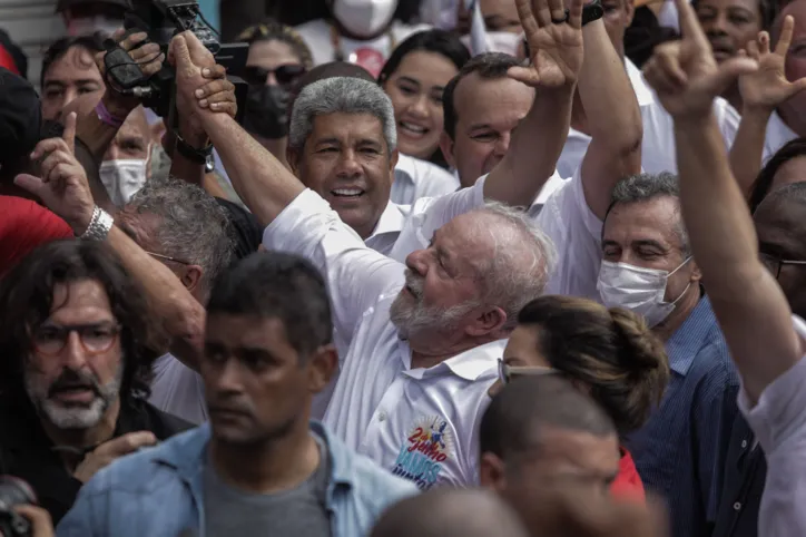 Lula e Jerônimo em Salvador, no desfile do 2 de julho