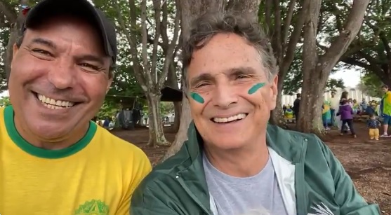 Nelson Piquet gravou o vídeo durante ato golpista promovido por bolsonaristas