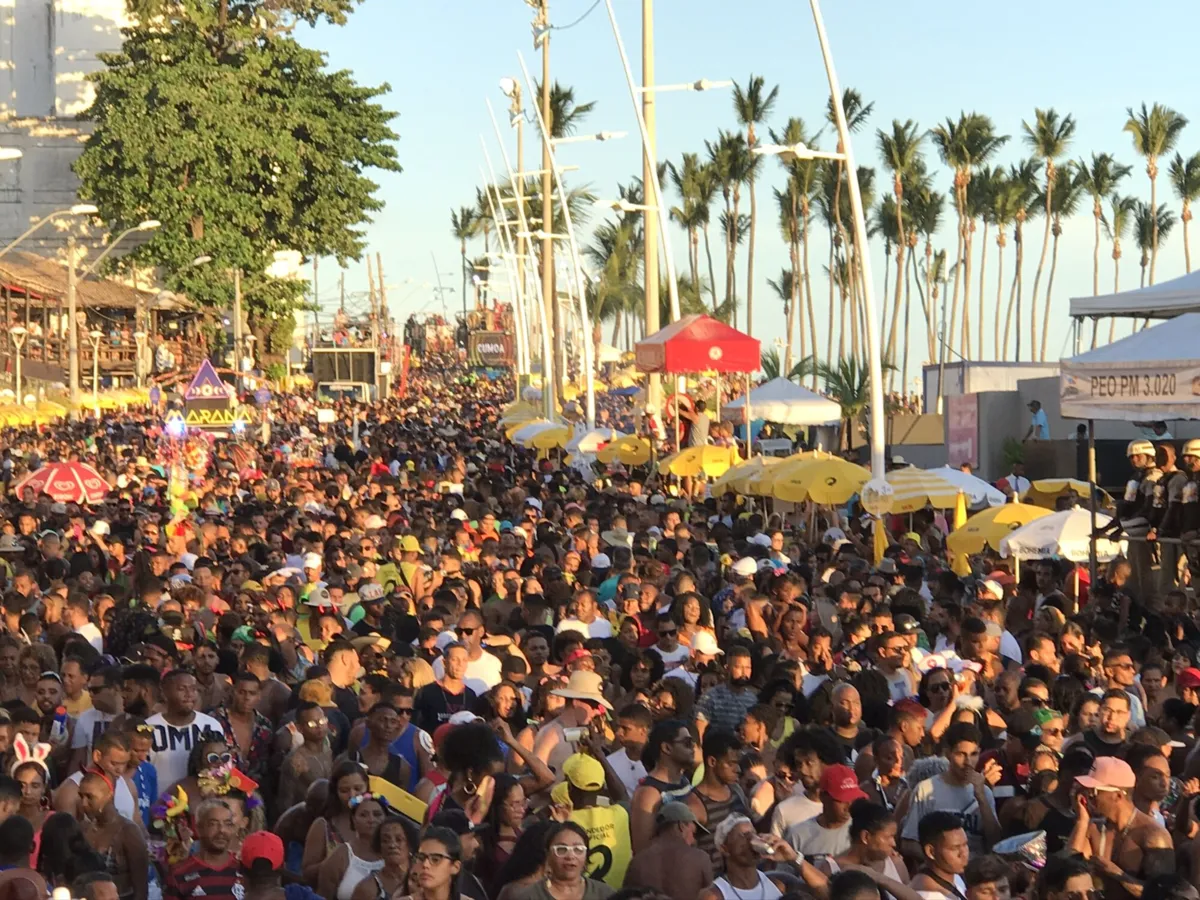 Em 2023, no carnaval, Salvador recebeu a visita de mais de um milhão de turistas