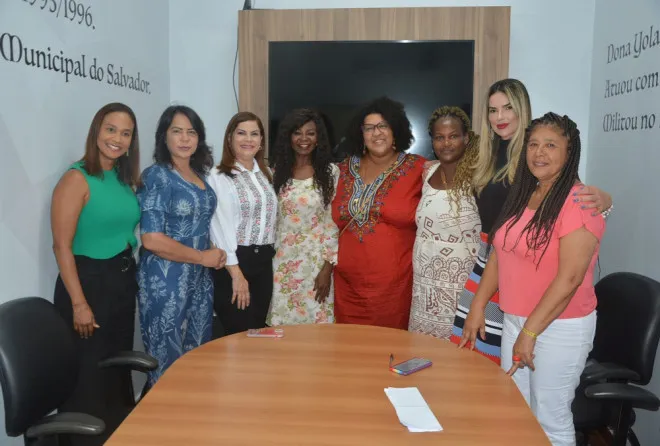 Vereadoras que fazem parte da Comissão de Defesa dos Direitos da Mulher da Câmara Municipal de Salvador