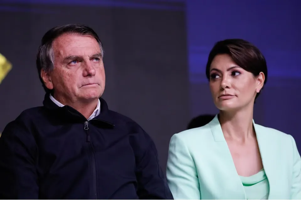 Jair Bolsonaro e Michelle Bolsonaro